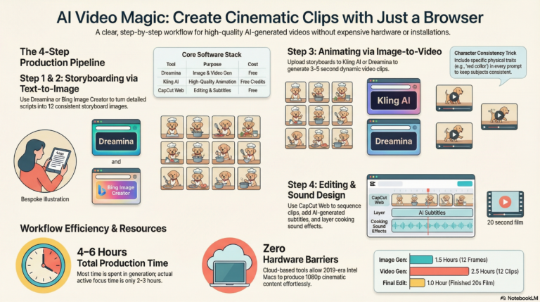 零基础用AI制作小狗烹饪视频：从文字到成片全流程