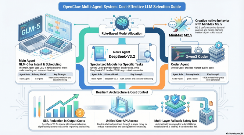 OpenClaw 多Agent系统LLM配置指南：经济高效的模型选择方案