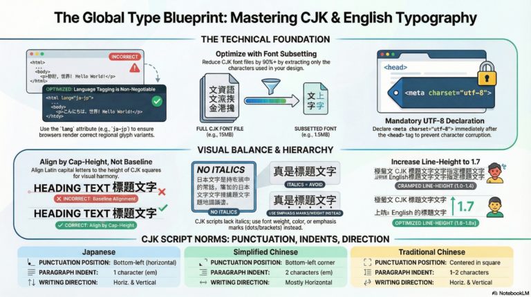 Responsive Magazine-Style Typography for Multilingual Sites (English, Chinese, Japanese)