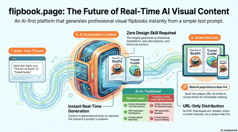 【紹介】flipbook.page │ AIがリアルタイム生成する無限ビジュアル flipbook