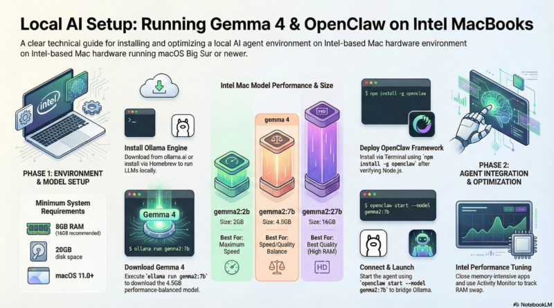 How to Download Gemma 4 via Ollama and Use OpenClaw on MacBook Intel