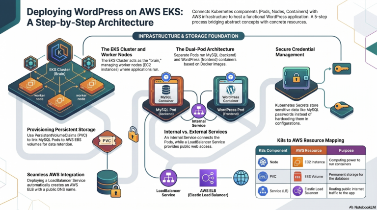 From Containers to Cloud: Understanding Kubernetes Concepts by Deploying WordPress on AWS