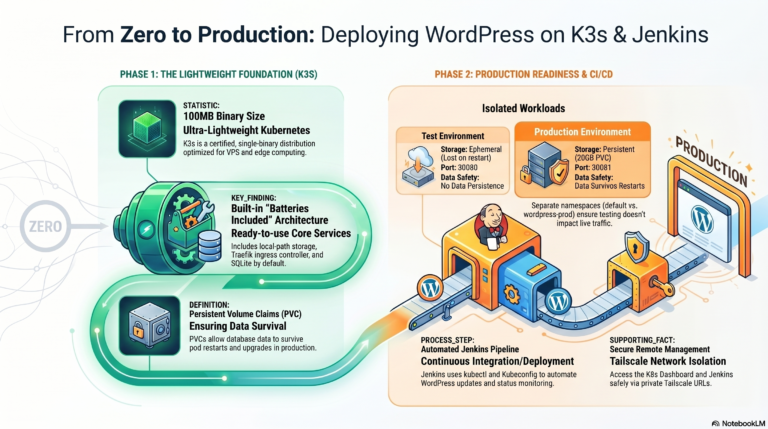 From Zero to Production: Complete WordPress on K3s Kubernetes with Jenkins CI/CD