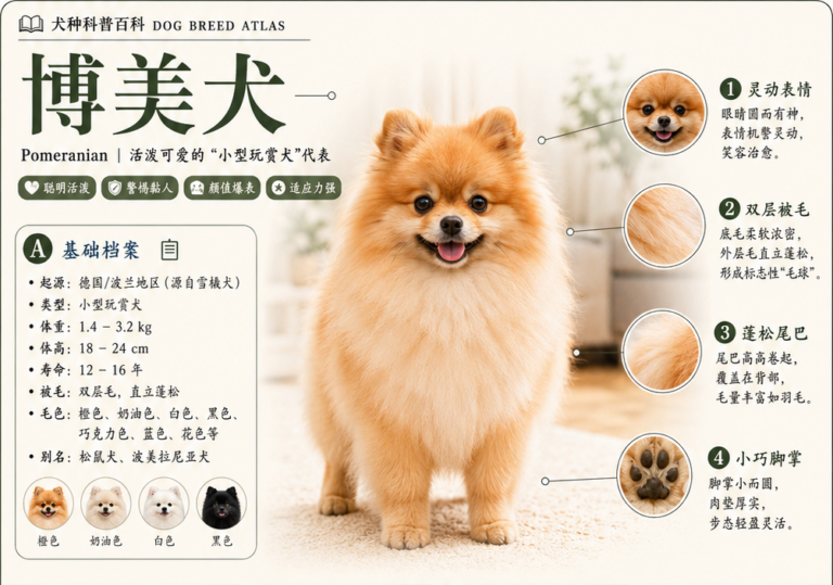 博美犬品种百科｜Pomeranian Dog Breed Atlas Demo
